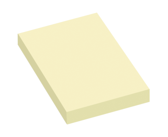 INFO #5656-01 黃色 Sticky Notes 便利貼 (50 x 75mm)