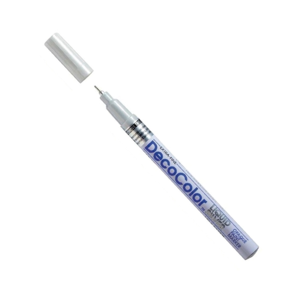 MARVY #120 DECOCOLOR 0.8mm 漆油筆 特幼 (銀色)
