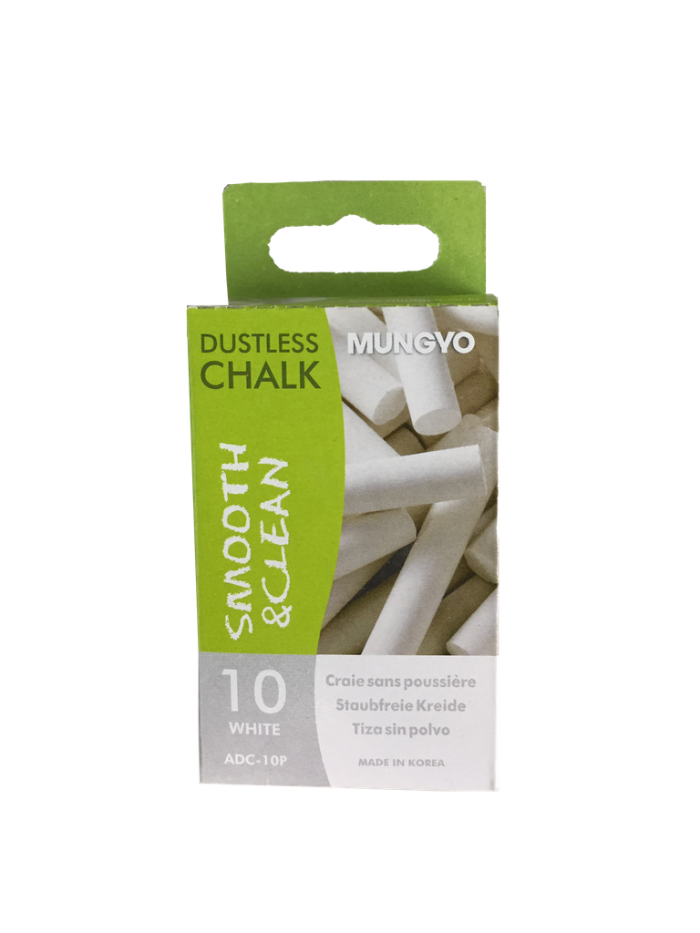 MUNGYO #ADC-10P 白色無塵粉筆 (10枝庄)  ADC-10