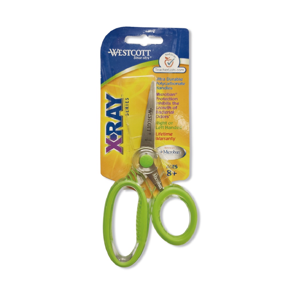 WESTCOTT #14608 6" X-RAY 抗菌手柄學生剪刀 (綠色)