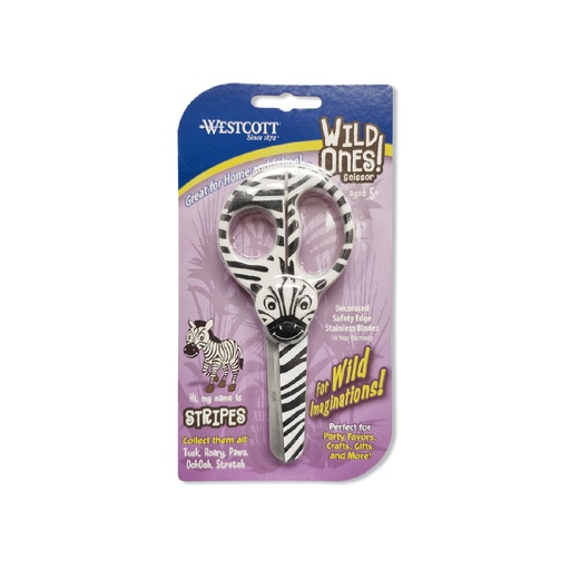 [CUSWT14411] WESTCOTT #14411 WILD ONES (ZEBRA) 斑馬兒童剪刀