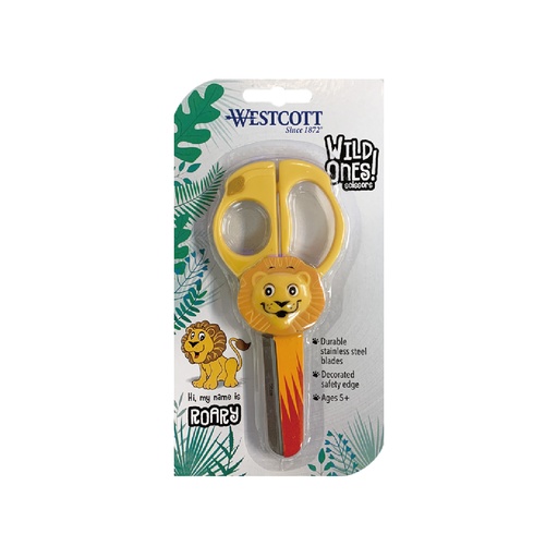 [CUSWT14413] WESTCOTT #14413 WILD ONES (ROARY) 獅子兒童剪刀