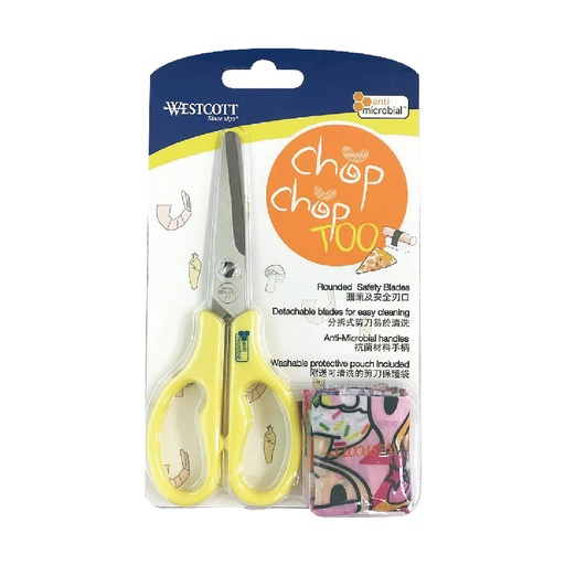 [CUSWT15665] WESTCOTT #15665 5" CHOP CHOP 食物安全剪刀 (黃色)