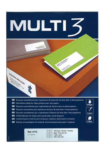 [CPLM33U04711] MULTI3 #04711 三用 LABEL 105 X 48MM 12'S
