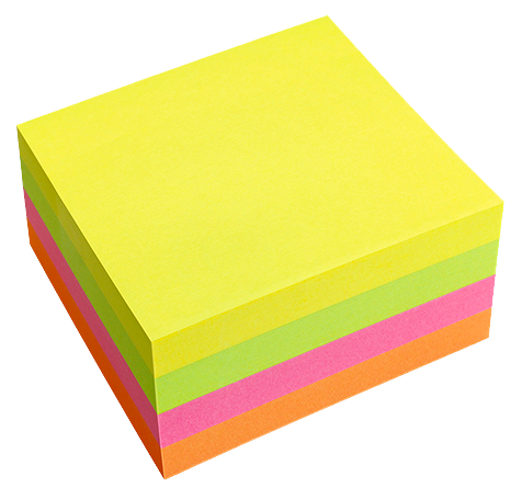 [PIPIF565439] INFO #5654-39 四色螢光 Sticky Notes (75 x 75mm)