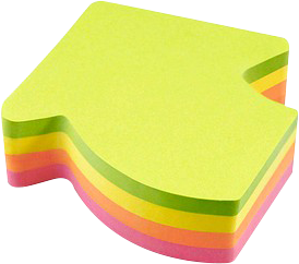 [PIPIF582739] INFO #5827-39 四色螢光 - 箭頭 Sticky Notes