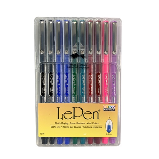 [PNDMY430010A] MARVY 4300-10A 0.3MM LE PEN 8色10枝 套裝