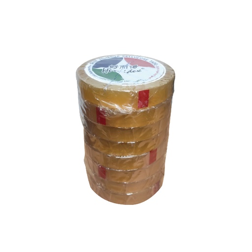 [TADHD6034] HERNIDEX 3/4" 60碼 透明膠紙 18mm 筒裝