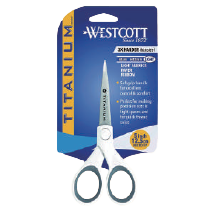 [CUSWT16376] WESTCOTT #16376 5" 鍍鈦工藝剪刀