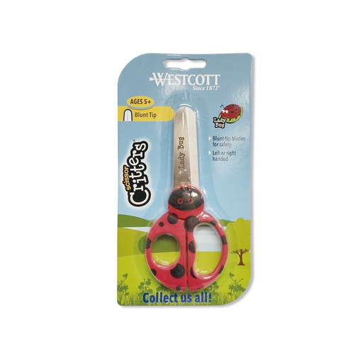 [CUSWT16207L] WESTCOTT #16207 Lady Bug 5" 動物安全剪刀 (小甲蟲)