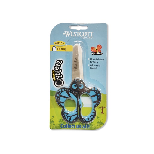 [CUSWT16209BU] WESTCOTT #16209 Butterfly 5" 動物安全剪刀 (小蝴蝶)