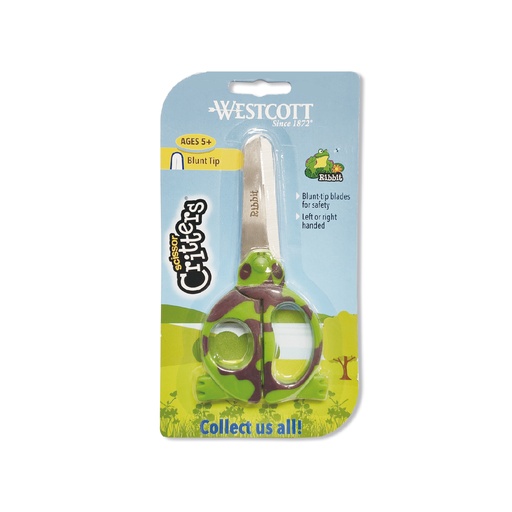 [CUSWT13916] 
WESTCOTT #13916 Ribbit 5" 動物安全剪刀 (小青蛙)