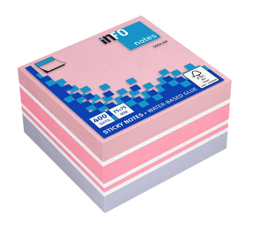 [PIPIF565469] INFO #5654-69 粉紅系漸變強力便利貼 Sticky Notes (75 x 75mm) 400張