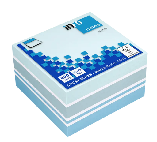 [PIPIF565470] INFO #5654-70 藍系漸變強力便利貼 Sticky Notes (75 x 75mm) 400張