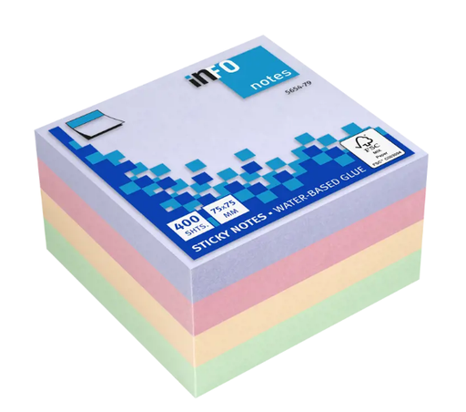 [PIPIF565479] INFO #5654-79 粉色系列強力便利貼 Sticky Notes (75 x 75mm) 400張