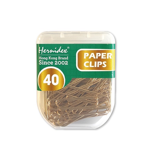 Hernidex 50mm萬字夾 (金色) 40個裝