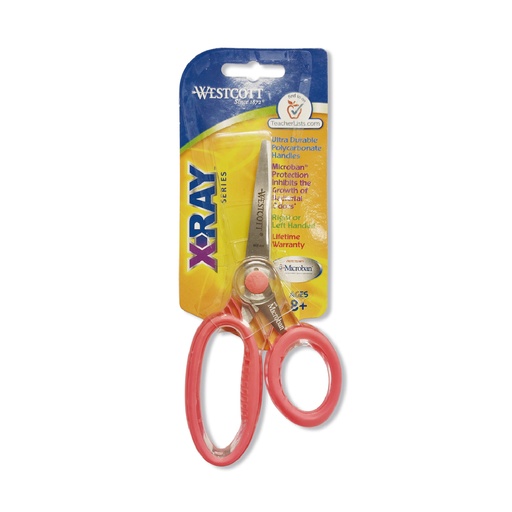 WESTCOTT #14608 6" X-RAY 抗菌手柄學生剪刀 (紅色)